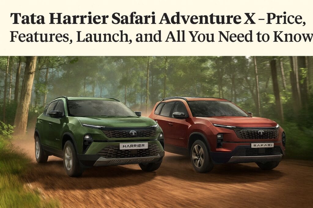 tata harrier safari adventure x